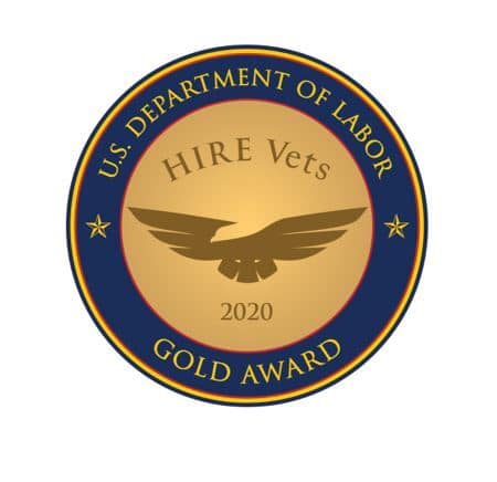 2020 HIRE Vets Medallion Gold Award - Lee Company
