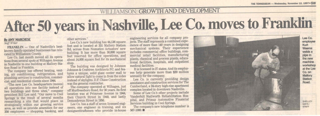 LeeWay 1 - Lee Company