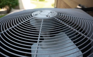 A residential air conditioner compressor.