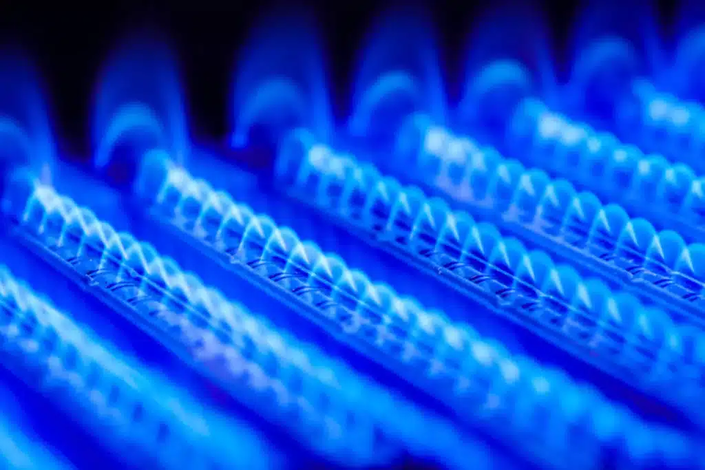 A furnace ignitor kicking on.