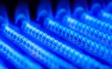 A furnace ignitor kicking on.