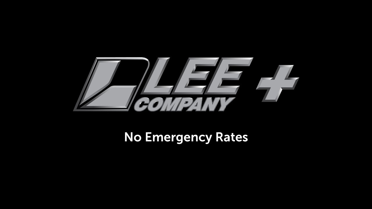 No Emergency Rates with Lee Company+